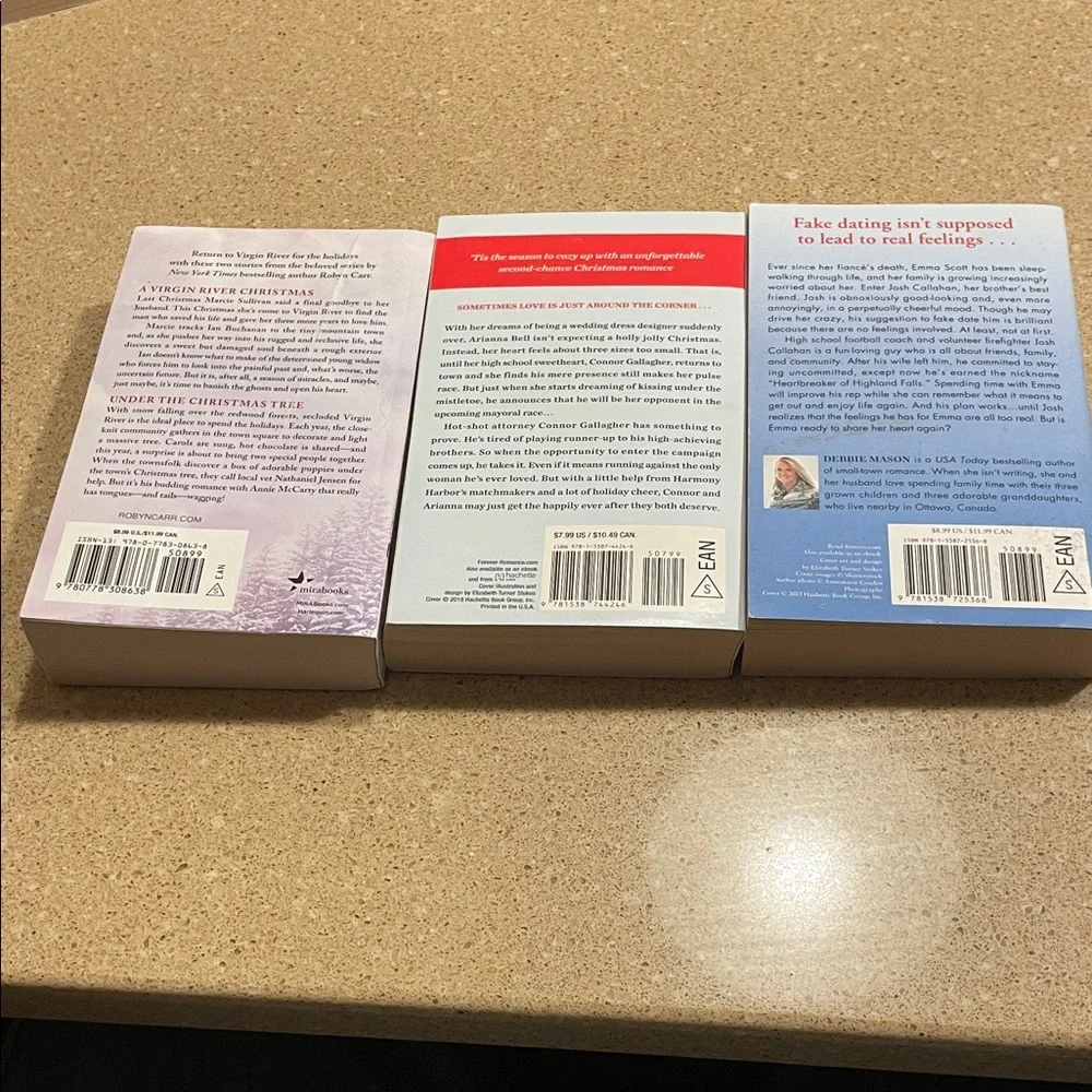 Set of Three Holiday Romance Novels
